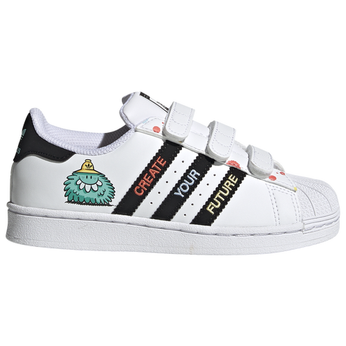 

Boys Preschool adidas Originals adidas Originals Superstar - Boys' Preschool Basketball Shoe White/Black/Green Size 03.0