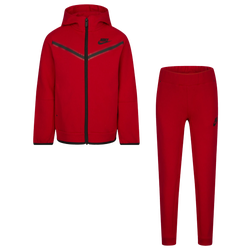 Boys' Preschool - Nike Tech Fleece Set - Red/Black