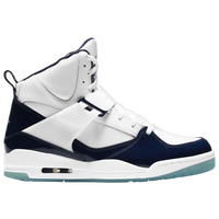 Navy/White/University Blue- Jrdn Flight 45 Hi-nv/wh