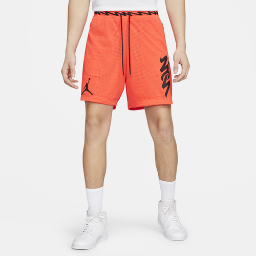 

Jordan Mens Jordan Zion Dri-FIT Mesh Shorts - Mens Orange/Black Size M