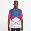 Nike Vapor Argyle Print Golf Polo - Men's Active Pink/Black