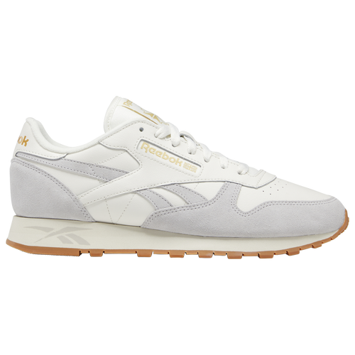 

Reebok Mens Reebok Classic Leather Dusty Warehouse - Mens Running Shoes White/Grey Size 9.0