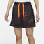 Nike Fly AOP Crossover Shorts - Women's Black/Orange
