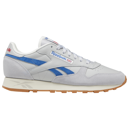 

Reebok Mens Reebok Classic Leather Dusty Warehouse - Mens Running Shoes Grey/Blue Size 09.0