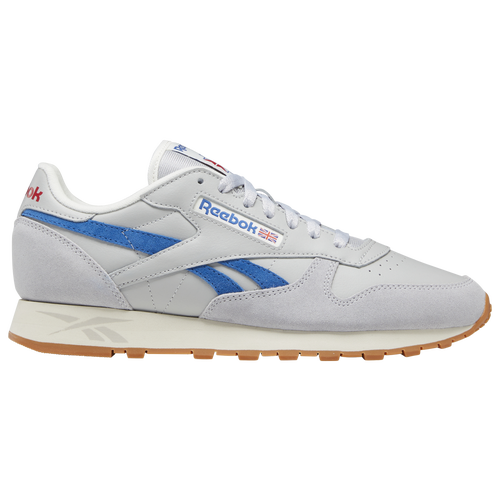 

Reebok Mens Reebok Classic Leather Dusty Warehouse - Mens Running Shoes Grey/Blue Size 10.5