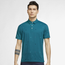 Nike Player Heritage Print Golf Polo - Men's Bright Spruce/Brushed Silver