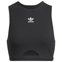 Womens - adidas Originals Ribbed Tank - Black/White