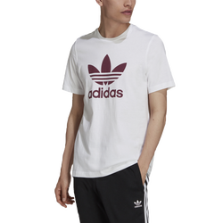 Men's - adidas Trefoil T-Shirt - White/Crimson