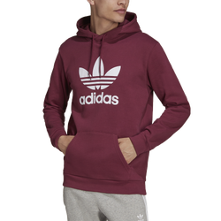 Men's - adidas Originals Trefoil Hoodie - Red/White