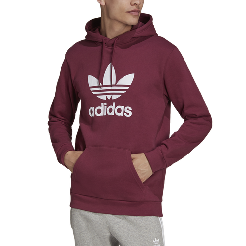 

adidas Originals Mens adidas Originals Trefoil Hoodie - Mens Red/White Size S