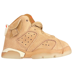 Girls' Infant - Jordan Retro 6 - British Khaki/Bright Crimson