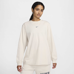 Women's - Nike NSW Phoenix LS T-Shirt - Light Orewood Brown