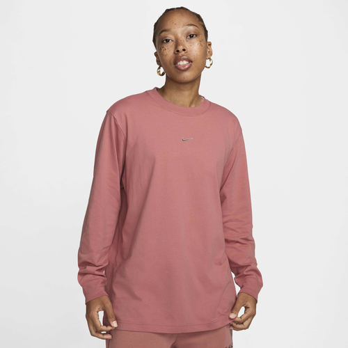 

Nike Womens Nike NSW Phoenix LS Tee - Womens Canyon Pink Size S