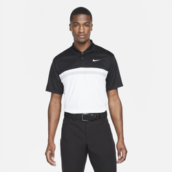 Men's - Nike Victory Colorblock Golf Polo - Black/White/Light Smoke