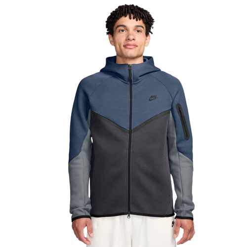 Nike Mens Tech Fleece Full-Zip Windrunner Hoodie - - New Slate / Anthracite / Cool Gray Size XL