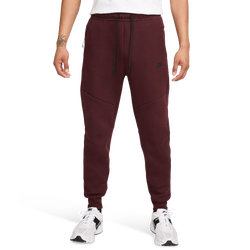 Men's - Nike Tech Fleece Jogger - Burgundy Crush/Black