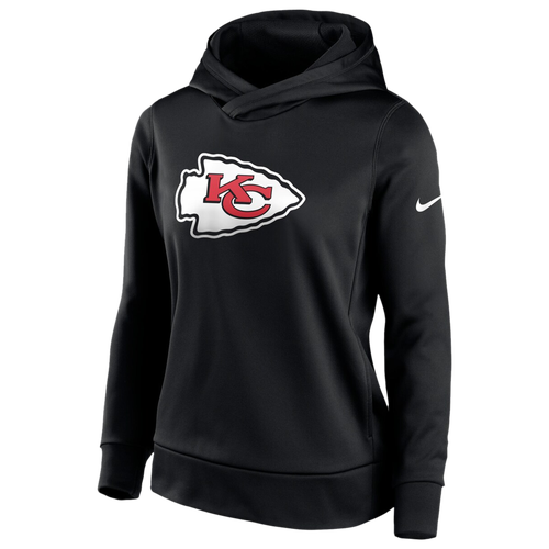 

Nike Womens Kansas City Chiefs Nike Chiefs Performance Pullover Hoodie - Womens Black Size S