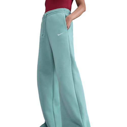 WOMENS - Nike Phoenix Fleece High Rise Wide Pants - Cannon/Sail