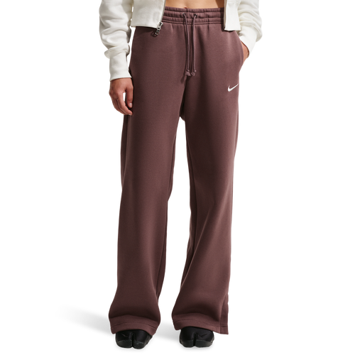 Nike Phoenix Fleece High Rise Wide Pants - Nike Sail/Tattoo