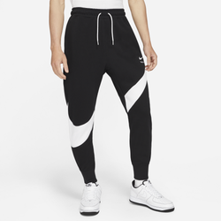Men's - Nike Swoosh Tech Fleece Pants - Black/White