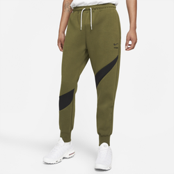 Men's - Nike Swoosh Tech Fleece Pants - Green/Black