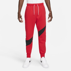 Men's - Nike Swoosh Tech Fleece Pants - Red/Black