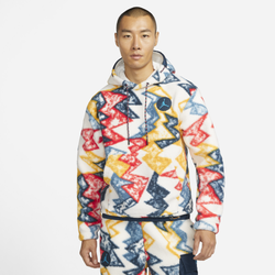 Men's - Jordan Essential Statement  Fleece Pullover - Multicolor/White