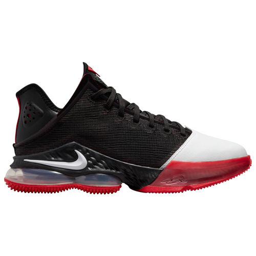 

Nike Mens Nike LeBron 19 Low - Mens Basketball Shoes Black/White/Univ Red Size 08.0
