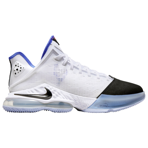 

Nike Mens Nike LeBron 19 Low - Mens Basketball Shoes White/Black/Blue Size 08.0