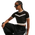 Nike NSW Chill Op Knit SS Crop Top - Women's Black/Chalk/Chalk