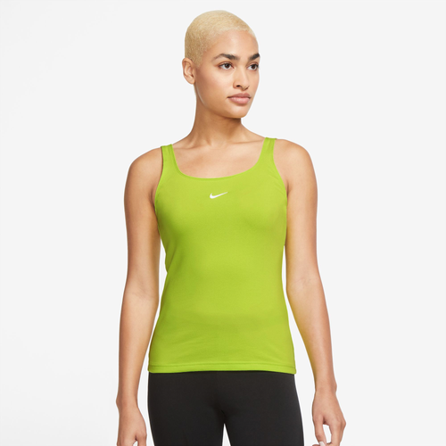 

Nike Womens Nike Essential Tank - Womens Atomic Green/White Size L