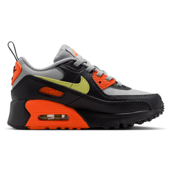 Boys' Preschool - Nike Air Max 90 EasyOn - Limelight/Lt Smoke Grey/Hyper Crimson