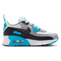 Boys' Preschool - Nike Air Max 90 EasyOn - Blue Lightning/Platinum Tint/Iron Grey