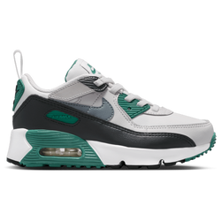 Boys' Preschool - Nike Air Max 90 EasyOn - Cool Grey/Summit White/Evergreen Aura