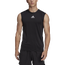 adidas Team Techfit Sleeveless Fitted Top - Men's Black