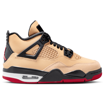 Jordan Grade School Retro 4 - SESAME/FIRE RED/BLACK