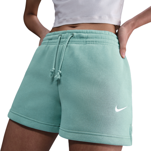 WOMENS - Nike Phoenix Fleece MR Shorts - Cannon/Sail