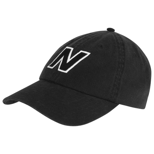 Shop New Balance Mens  Block N Adjustable Cap In Black/gray