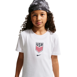 Nike US Kids Short Sleeve T-Shirt - White/Blue