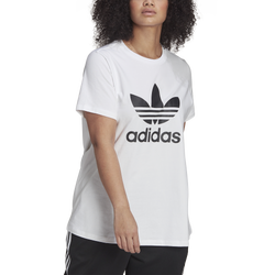 Women's - adidas Trefoil Plus Size T-Shirt - White