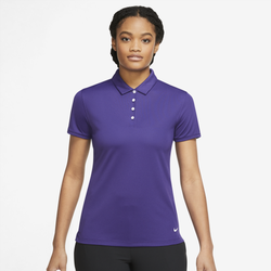 Women's - Nike Victory Solid Golf Polo - Court Purple/White