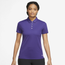Nike Victory Solid Golf Polo - Women's Court Purple/White