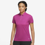 Nike Victory Solid Golf Polo - Women's Active Pink/White