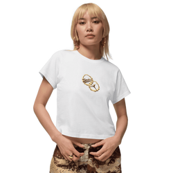 Women's - Jordan Brooklyn TMID GX ATW Short Sleeve T-Shirt - White/Black