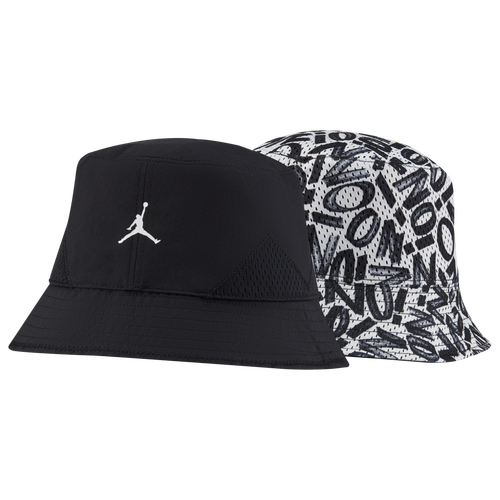 

Jordan Mens Jordan Zion Bucket Hat - Mens Black/White Size S/M