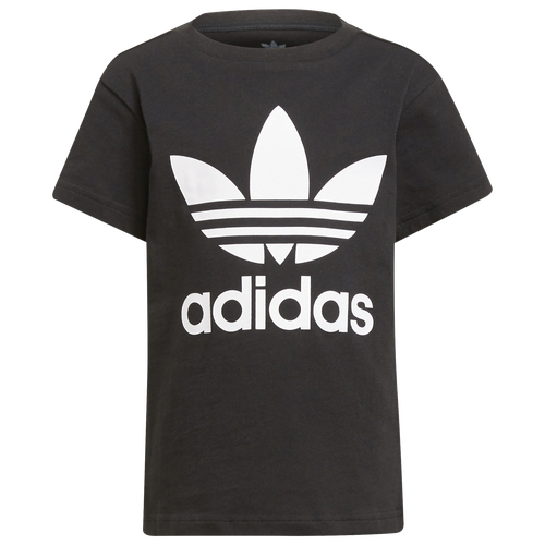 

adidas Originals Boys adidas Originals Adicolor Trefoil T-Shirt - Boys' Preschool Black/White Size 4