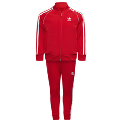 Boys' Preschool - adidas Originals Adicolor Superstar Track Suit - Red/White