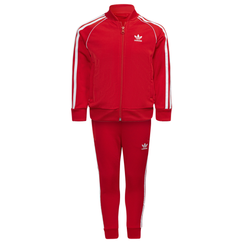 

Boys Preschool adidas Originals adidas Originals Adicolor Superstar Track Suit - Boys' Preschool Red/White Size 6