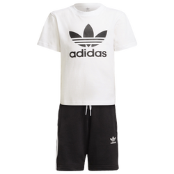 Boys' Preschool - adidas Originals Kevin Lyons T-Shirt Short Set - White/Black
