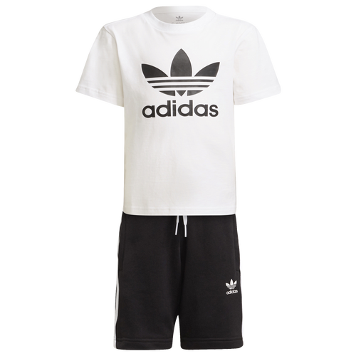 

Boys Preschool adidas Originals adidas Originals Kevin Lyons T-Shirt Short Set - Boys' Preschool White/Black Size XXS